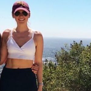 Lululemon Gray & White Sports Bra - Size 10